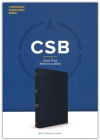 CSB Giant Print Reference Bible, Black Genuine Leather Indexed